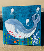 Peinture sur toile Mam'zelle Olala 20x20