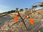 Boucles d'Oreilles artisanales "Écume d’Orange"
