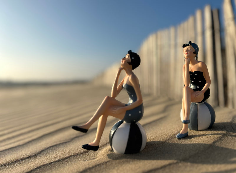 Figurine baigneuse "Suzette" & "Lucette" - Collection Littoral