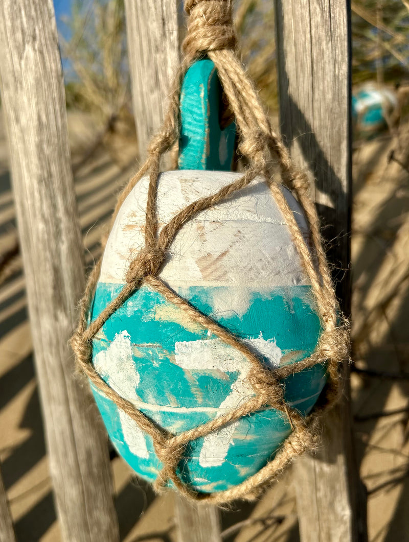 Boule de chalut décorative en bois