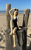 Figurine baigneuse assise - collection Littoral