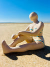 Sculpture en céramique "Femme à la plage"