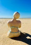 Sculpture en céramique "Femme à la plage"