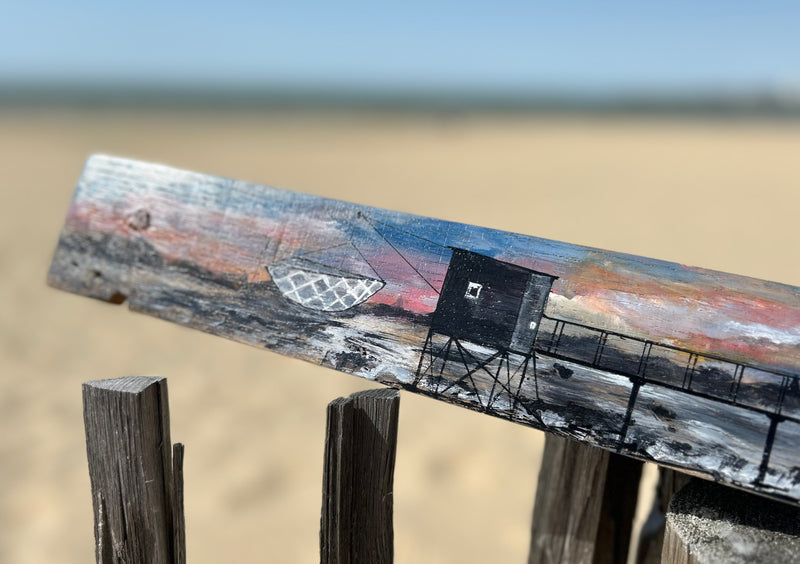 Peinture sur 1/2 douelle - carrelets