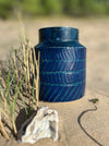 Vase en céramique émaillée - Collection "Bleu nuit"