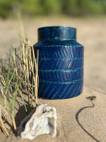 Vase en céramique émaillée - Collection "Bleu nuit"