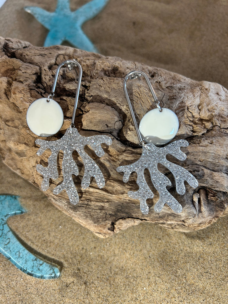 Boucles d'Oreilles artisanales "Corail"