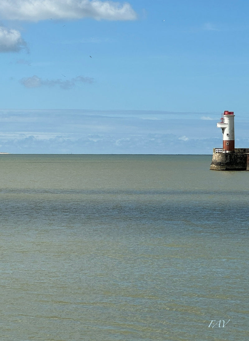 L'entrée du port de Royan - impression sur bois