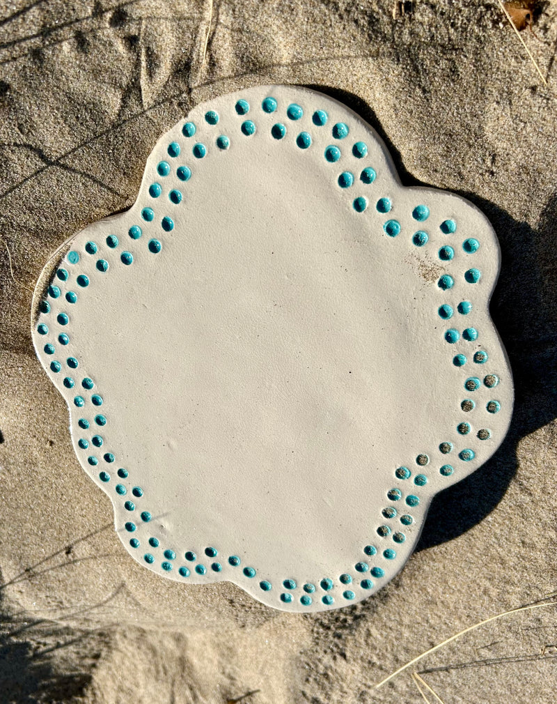 Dessous de plat "Eclat littoral" en céramique artisanale