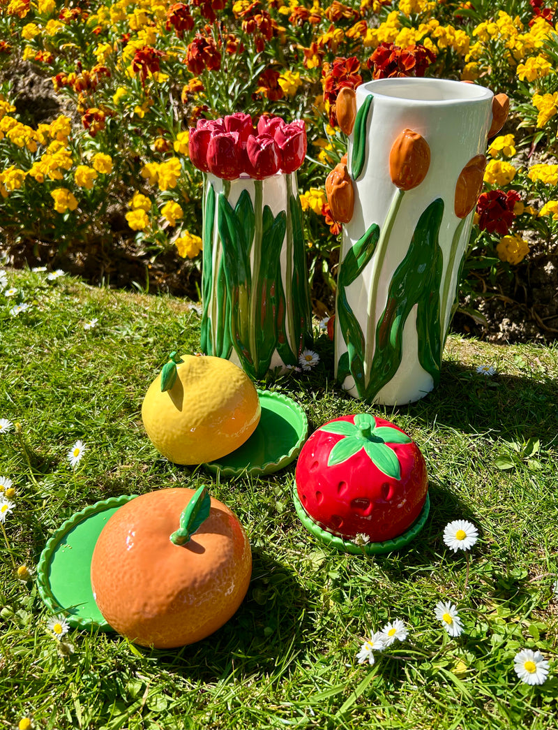 Vase Tulipes oranges