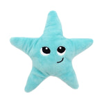 Peluche étoile de mer "Wahou" maman et son bébé bleu Aqua