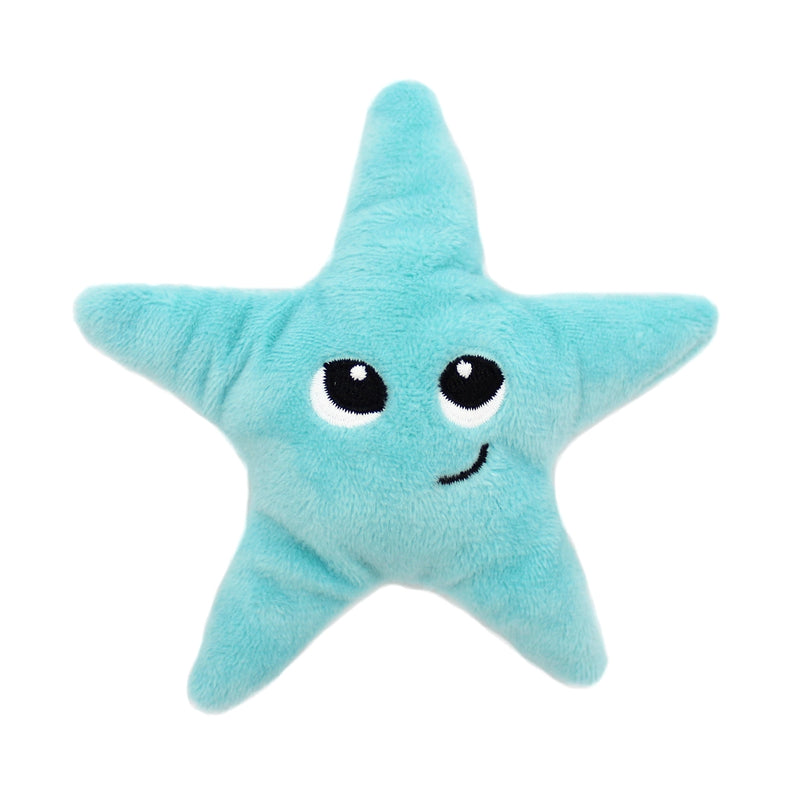 Peluche étoile de mer "Wahou" maman et son bébé bleu Aqua