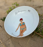 Saladier motif baigneuse