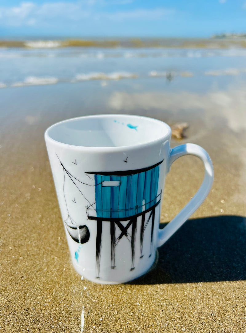 Mug en porcelaine, collection Les carrelets