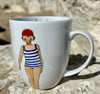 Mug motif baigneuse