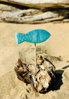 Poisson décoratif sur bois flotté