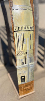 Peinture sur douelle avec support - phare de Cordouan