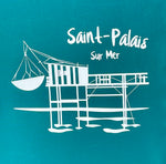 Toile de transat illustrée Saint Palais sur Mer