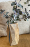 Vase en bois massif pour fleurs séchées Petit modèle