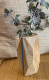 Vase en bois massif pour fleurs séchées Petit modèle
