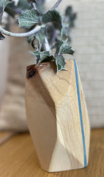 Vase en bois massif pour fleurs séchées Petit modèle