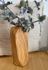 Vase en bois massif pour fleurs coupées Grand modèle