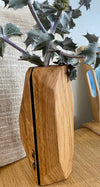 Vase en bois massif pour fleurs séchées Grand modèle