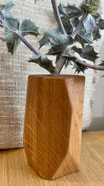 Vase en bois massif pour fleurs séchées Petit modèle