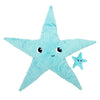 Peluche étoile de mer "Wahou" maman et son bébé bleu aqua
