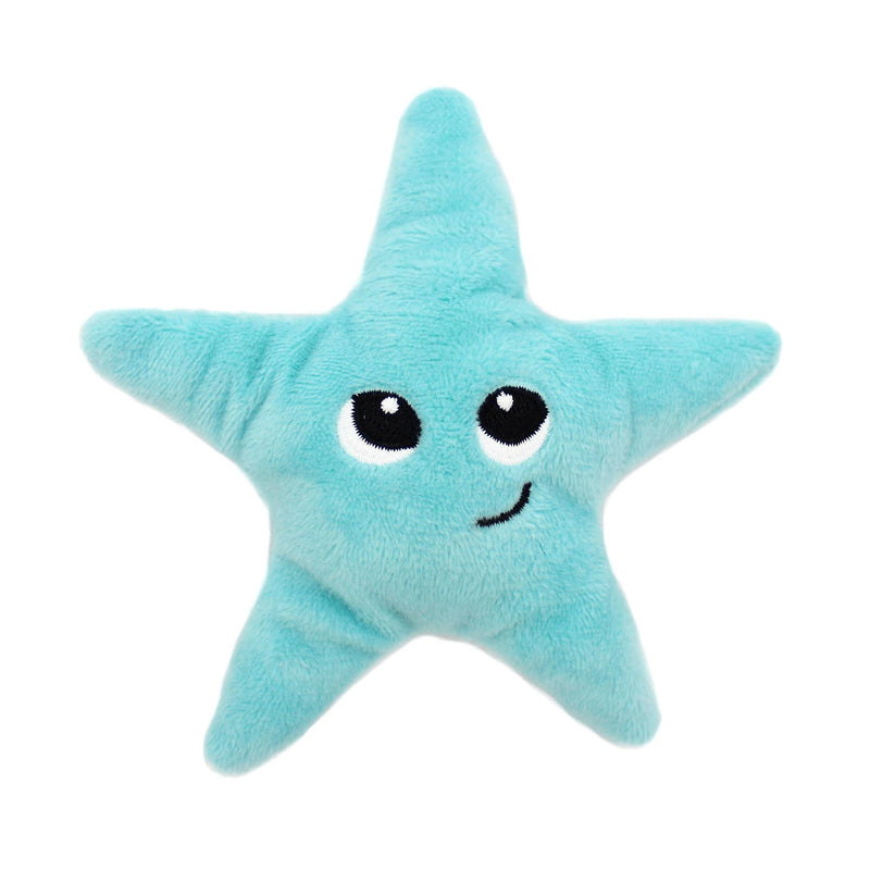Peluche étoile de mer "Wahou" maman et son bébé bleu aqua