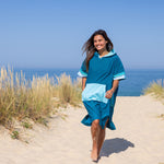 Poncho de plage Kikoy pour adulte