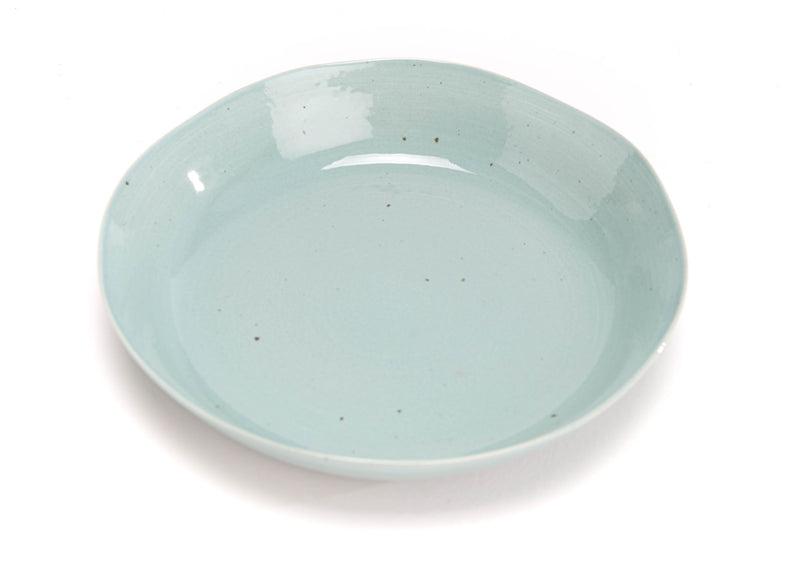 Assiette creuse bleu Azur de la collection Albane