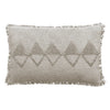 Coussin rectangle Hoggar coton brut tufté lin