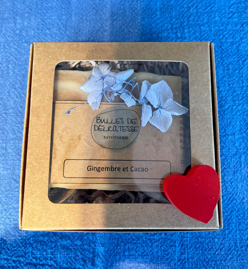 Savon Détox au Cacao & Gingembre Spécial Saint Valentin