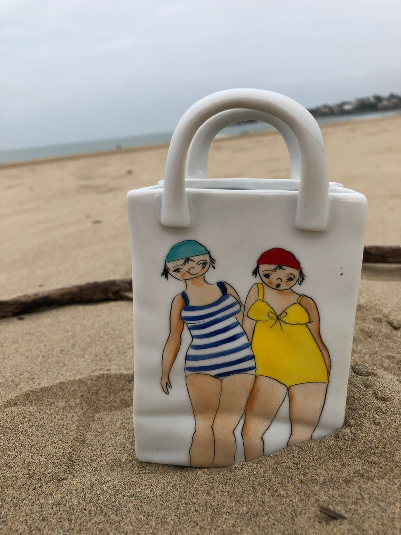 Sac motif baigneuse