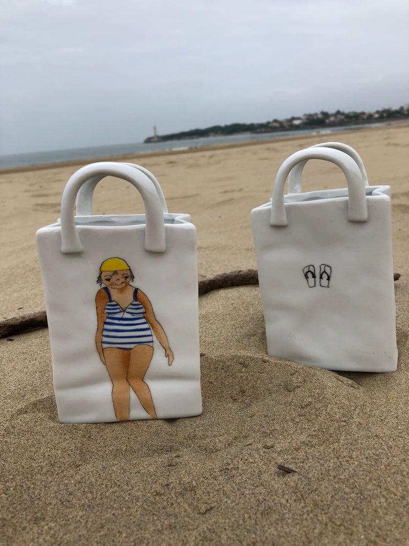 Sac motif baigneuse