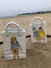 Sac motif baigneuse