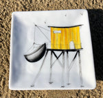 Soucoupe motif carrelet T1