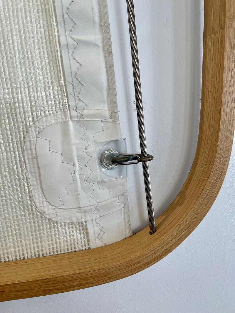 Tableau décoratif en voile de bateau recyclée