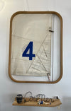 Tableau décoratif en voile de bateau recyclée