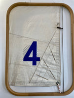 Tableau décoratif en voile de bateau recyclée