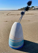 Vase en céramique vagues